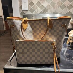Louis Vuitton Azure Damier Neverfull